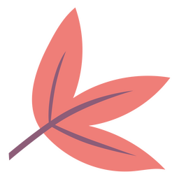 Hoja marrón de otoño caída Diseño PNG
