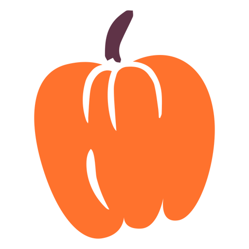 Cute pumpkin cutout PNG Design