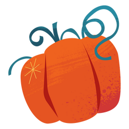 Abóbora decorativa fofa Desenho PNG
