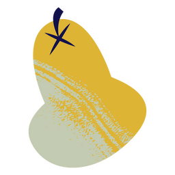 Pera texturizada Desenho PNG