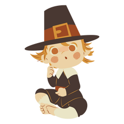 Baby thanksgiving costume PNG Design