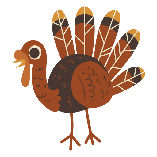 Thanksgiving themed turkey PNG Design