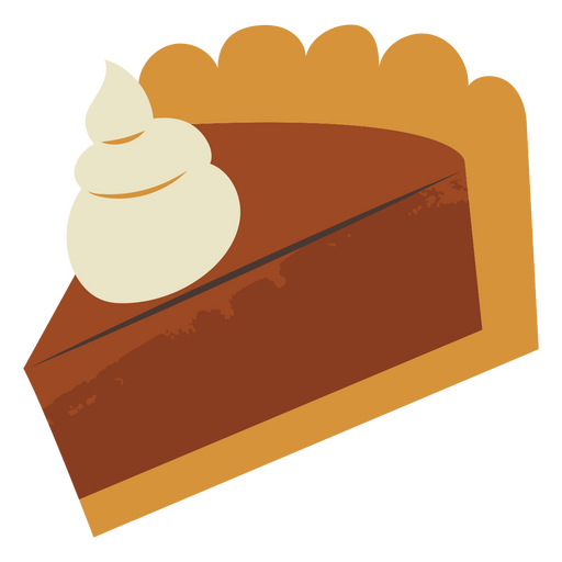 Fatia de torta de abóbora Desenho PNG