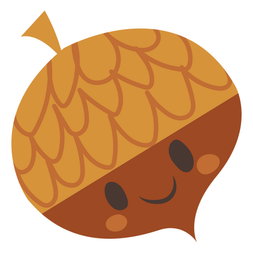 Cute acorn thanksgiving PNG Design