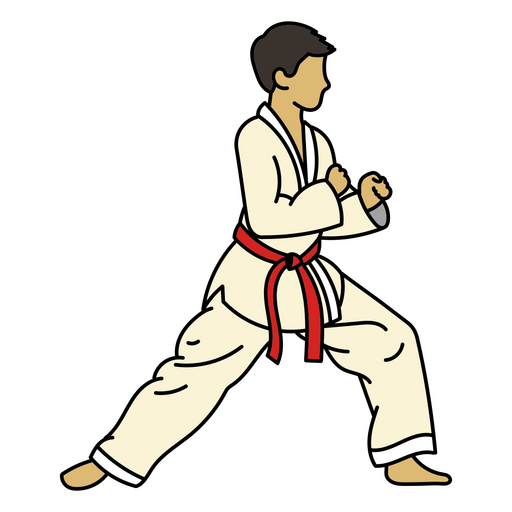 Person Karate-Ständer PNG-Design