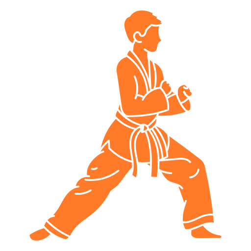 Recorte de soporte de karate Diseño PNG