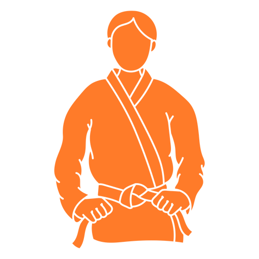 Ninja Clipart Belt - Desenho De Ninja Lutador, HD Png Download