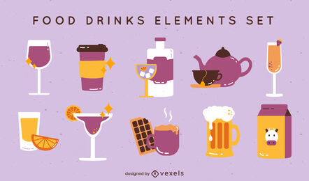 Bebidas com estilo brilhante