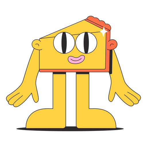 Cake cartoon character PNG Design