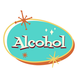 Drinks retro badge alcohol PNG Design Transparent PNG