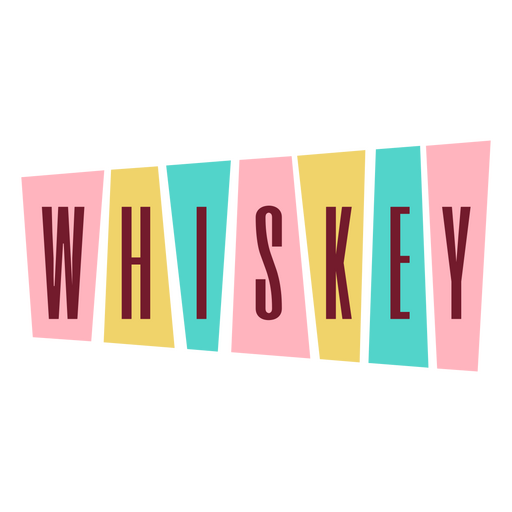 Bebe whisky de distintivo retrô Desenho PNG