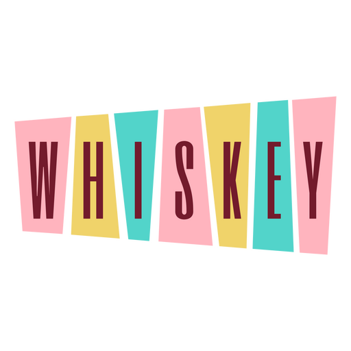 Getr?nke Retro-Abzeichen-Whisky PNG-Design