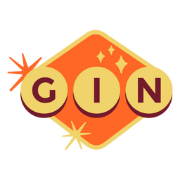 Bebe gin emblema retrô Transparent PNG