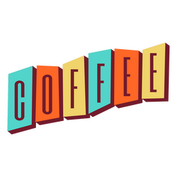 Bebe café de distintivo retrô Desenho PNG