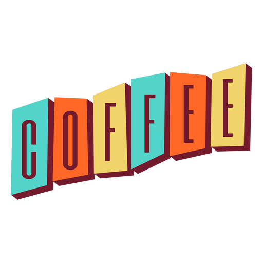 Drinks retro badge coffee PNG Design