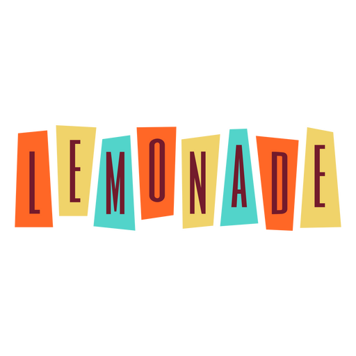 Bebe limonada de distintivo retrô Desenho PNG