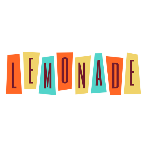 Drinks retro badge lemonade PNG Design