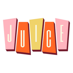 Trinkt Retro-Abzeichensaft PNG-Design