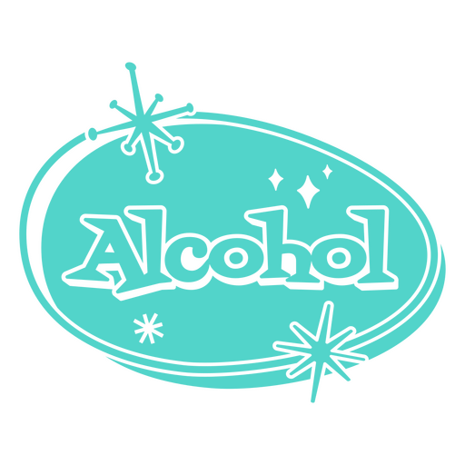 Bebidas cortam o álcool do distintivo Desenho PNG