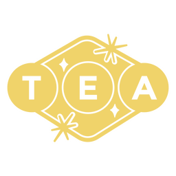 Bebidas cortar té insignia Diseño PNG