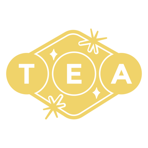 Bebidas cortar té insignia Diseño PNG