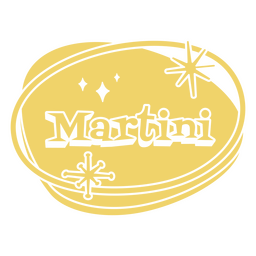 Getränke schneiden Abzeichen Martini aus PNG-Design