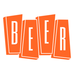 Getränke schneiden Abzeichenbier aus PNG-Design
