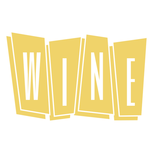 Drinks cut out badge wine PNG Design