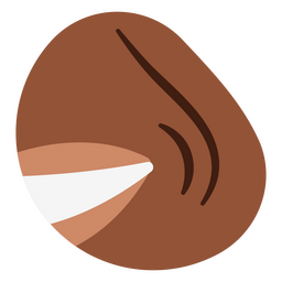 Symbol für Wangenfalten PNG-Design
