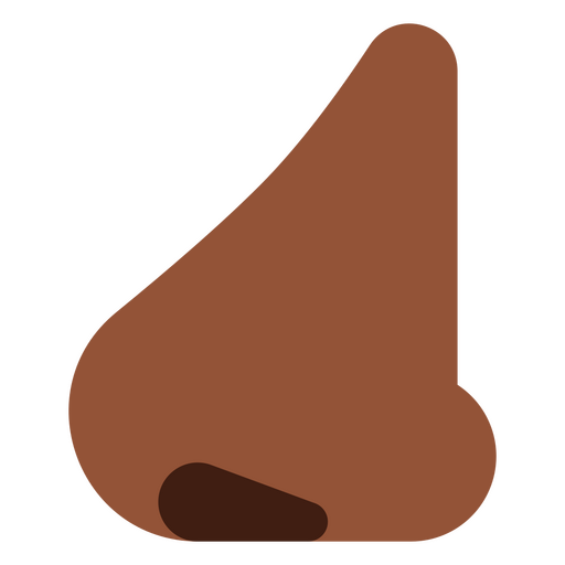 Seitenansicht der schwarzen Nase PNG-Design