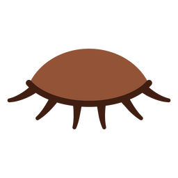 Ojo cerrado con pestañas Diseño PNG