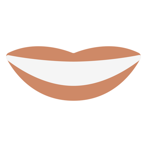 Smiling mouth icon PNG Design