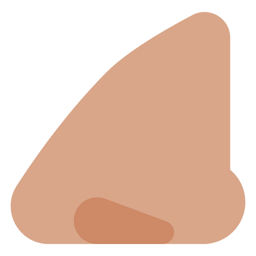 Vista lateral del icono de la nariz Diseño PNG