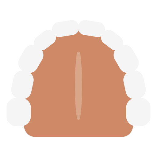 Set of teeth icon bottom view PNG Design