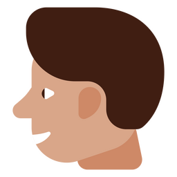 Profilansicht des Jungenkopfes PNG-Design