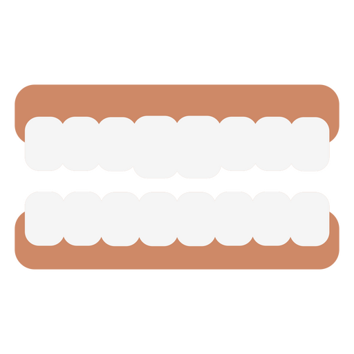 conjunto, de, dientes, icono, frontview Diseño PNG