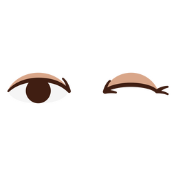 Menschliche Augen zwinkern PNG-Design Transparent PNG
