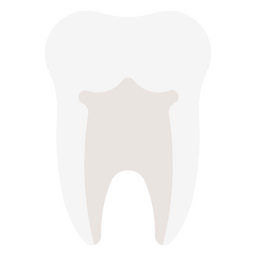 Icono de diente blanco humano Diseño PNG
