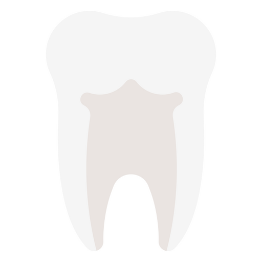 ícone de dente branco humano Desenho PNG