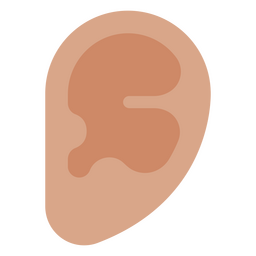 Menschliches Ohr-Symbol PNG-Design