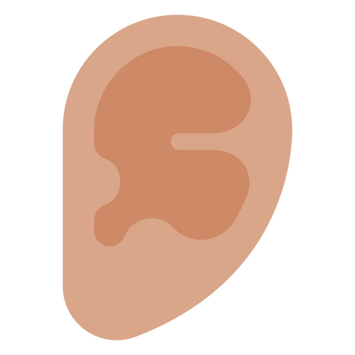 Menschliches Ohr-Symbol PNG-Design