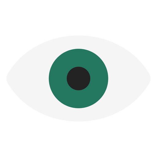 Symbol für menschliches grünes Auge PNG-Design