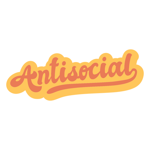 Letras de citação antissocial Desenho PNG