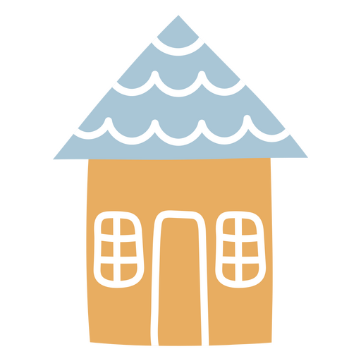 Kinderhaus zeichnen PNG-Design