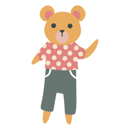 Teddy bear kids toy PNG Design