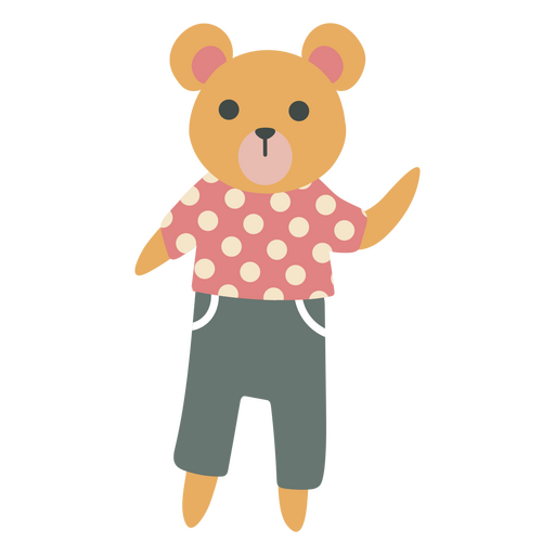 Teddy bear kids toy PNG Design