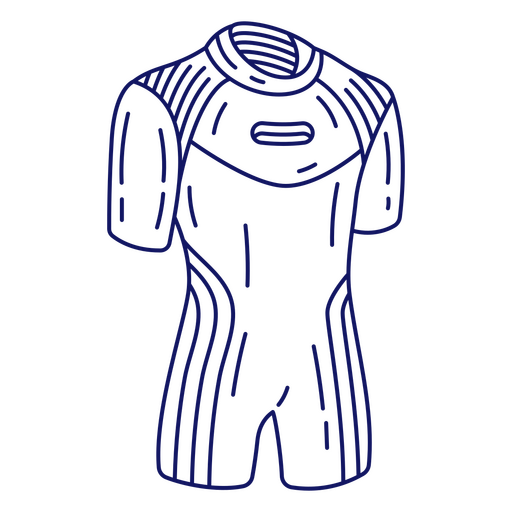 traje de buceo de manga corta Diseño PNG