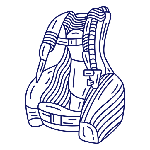 Scuba diving suit compensator  PNG Design