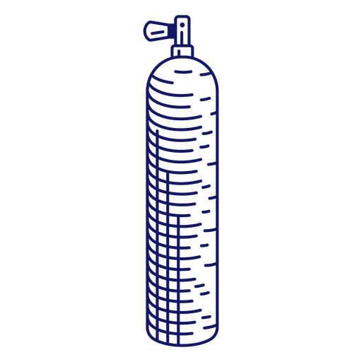 Sauerstofftank für Tauchausrüstung PNG-Design