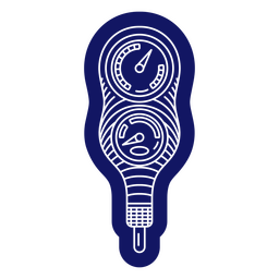 Recorte de medidor de mergulho Desenho PNG